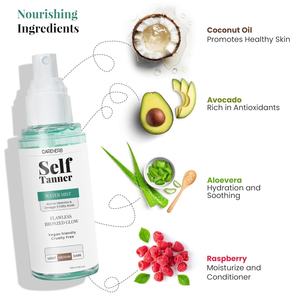 Spray autobronzant pour le visage et le corps, accélérateur de bronzage, brume autobronzante, eau autobronzante moyenne - Product Image 2