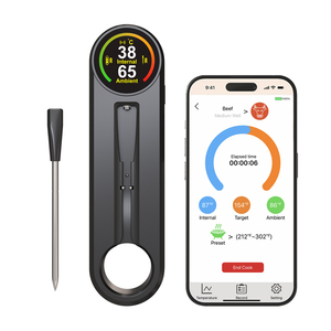 Thermomètre numérique sans fil intelligent à sonde ultra-fine 820FT avec écran/support rotatif, contrôle par application pour barbecue, grillades et cuisson des aliments - Product Image 6