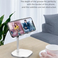 Support de téléphone de bureau en gros, support universel pour téléphones mobiles et tablettes, hauteur réglable, support de téléphone pour diffusion en direct