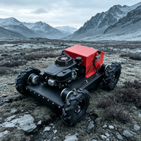 Lage temperatuur accu aangedreven robotmaaier 550mm rupsbanden freesmaaier koud weer elektrische bediening CE EPA