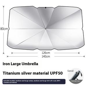 夏車断熱日焼け止め引き込み式フロントウィンドウシェードクロスボーダー防水フロントフロントフロントシールドシェード付き - Product Image 6