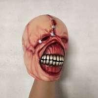 Accessoires d'Horreur pour Halloween Masque de Tyran Resident Evil Cosplay Scars Zombie Tracker Headgear Terror Devil