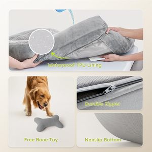 Accesorios de alta calidad, cama para gatos, muebles de lujo, sofá impermeable para perros, cama ortopédica lavable de espuma viscoelástica para mascotas - Product Image 5