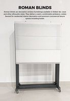 Persianas Romanas Motorizadas Inteligentes, Persianas Opacas para Ventanas, Control Remoto WiFi Tuya, Compatibles con Alexa, Google Home y Matter, Persianas Eléctricas