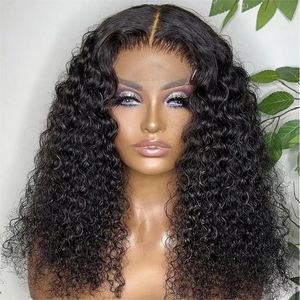 วิกผมบ๊อบผมหยิกสั้นผ้าลูกไม้4x4ด้านหน้า10นิ้วผมหยิกหยักศกลูกไม้150% สี99J ความละเอียดสูง - Product Image 2