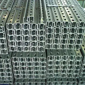 1-5/8 Unistrut Steel Channel Q235 41 41 41 21mm Strut Channel With Competitive Pricing