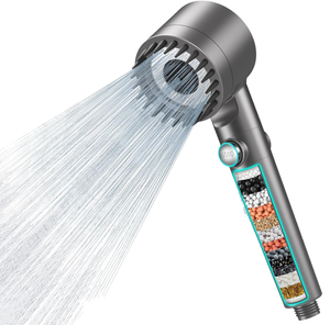 <span class=keywords><strong>Soffione</strong></span> <span class=keywords><strong>doccia</strong></span> filtrata con filtro Extra 5 pz, flusso d'acqua ad alta pressione e molteplici modalità Spray <span class=keywords><strong>doccia</strong></span> addolcitore filtri - Product Image 1