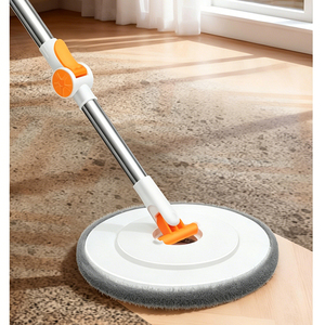 Secchio Pieghevole Manuale per Disidratazione con Asta in Acciaio Inossidabile, Testa per Mop in Cotone per Asciugatura Automatica, Pulizia Professionale Domestica - Product Image 3