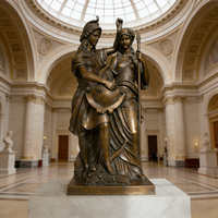 Statue en bronze grandeur nature d'Apollon et de Daphné, sculpture classique en métal coulé de haute qualité pour la décoration intérieure