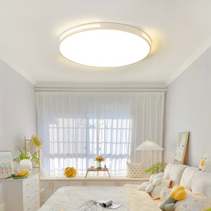 Plafonnier LED rond à spectre complet blanc froid, montage en surface, pour chambre à coucher, salon - Product Image 1