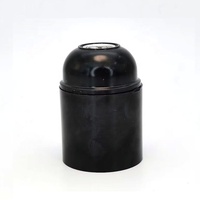 Vintage baquelita E27 tapa de iluminación tornillo Base Socket 4A negro portalámparas y Base estilo Retro