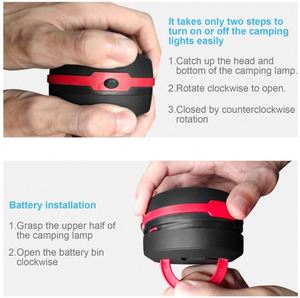 ร้อนขาย LED พับพลังงานแสงอาทิตย์ตั้งแคมป์แสงแบบพกพากันน้ำที่ปรับขนาดได้มินิเต็นท์ตั้งแคมป์โคมไฟ - Product Image 3