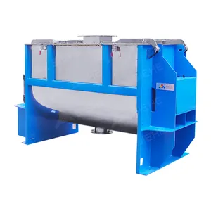 Charcoal powder soil industrial horizontal ribbon mixer