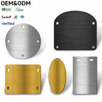 Plaques d'identification industrielles en aluminium anodisé et acier inoxydable, personnalisées, vierges, gravées et imprimées, pour signalétique de marque en métal – Vente en gros