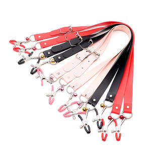 Giocattoli BDSM metallo capezzolo pinze lunga cintura in pelle sesso Bondage ingranaggio Juguetes Sexuales Para Mujeres manetta tipo SM prodotti - Product Image 2