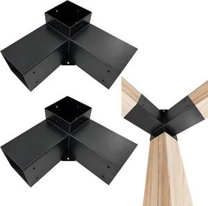 Kit de connecteurs <span class=keywords><strong>pour</strong></span> <span class=keywords><strong>pergola</strong></span> extérieure 4x4, supports <span class=keywords><strong>d</strong></span>'<span class=keywords><strong>angle</strong></span> en métal <span class=keywords><strong>pour</strong></span> <span class=keywords><strong>pergola</strong></span> en bois - Product Image 1