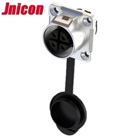 Connecteur étanche Jnicon 4 broches 600V 20A mâle femelle, connecteur d'alimentation industriel, prise