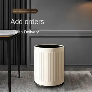 Trash can household living room Bedroom Large capacity kitchen toilet Simple office hotel commercial