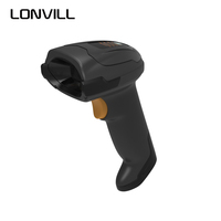 Escáner de Código de Barras Inalámbrico UHF Portátil LONVILL con Tecnología de Radiofrecuencia, Protocolos Industriales Modbus TCP y TCP/IP