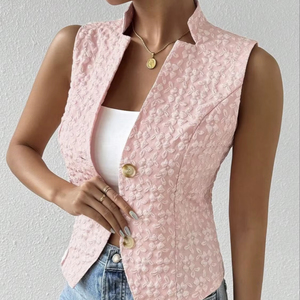 Tela Jacquard Floral 3D de nicho con patrón levantado texturizado diseño detallado en relieve para hacer Chaleco de mujer chaqueta abrigo mono - Product Image 1