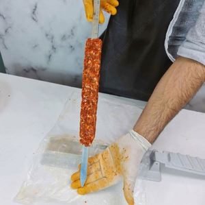 Nuevo Asador de Kebab de Una Sola Hilera, Parrilla para Brochetas de Carne, Reutilizable, Conveniente para Campamento, Picnic, Accesorios para Barbacoa, Herramientas de Cocina - Product Image 3