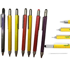 Stylo multifonction 6 en 1 de niveau ingénieur, jauge à bulles, tournevis, règle, stylo, vente en gros de stylos promotionnels - Product Image 3