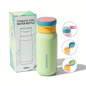 Botella de Agua Aislada al Vacío de Acero Inoxidable, Ecológica y Portátil, Mantiene las Bebidas Frías o Calientes de 6 a 12 Horas - Product Image 1