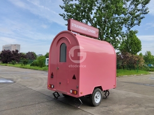 Etodevice Remolque de catering para kebab y café, carrito móvil de apoyo, pequeña caravana de comida de pollo, remolque de panadería - Product Image 4