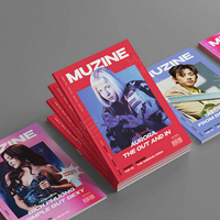 Livre de coloriage rouge de haute qualité, livre photo imprimé offset, magazine de mode, brochure, impression de livres brochés