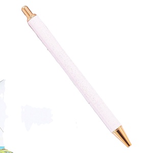 Stylo bille personnalisé à paillettes, stylo à clic en métal, logo personnalisé, cadeau promotionnel pour le bureau ou les commandes en gros - Product Image 3