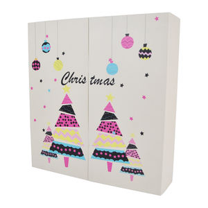 <span class=keywords><strong>Calendrier</strong></span> de l'avent chaussettes pré-remplies beauté saupoudrer Fidget jouet petite boîte en papier ornements d'arbre de Noël-impression de gaufrage de papier d'art - Product Image 5