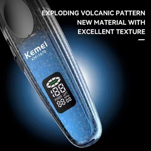 Máquina de Cortar Pelo <span class=keywords><strong>Kemei</strong></span> KM-1670 para Hombres Recortadora Eléctrica Profesional Inalámbrica con Carga USB y Base de Carga - Product Image 4