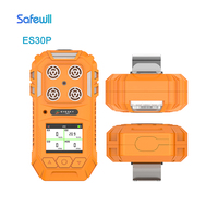 Safewill ES30P Détecteur de gaz hydrogène de haute précision Moniteur de gaz multi-4 portable personnalisé Capteur infrarouge de dioxyde de carbone (CO2)
