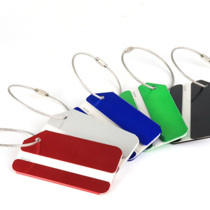Etiqueta de Equipaje de Metal Personalizada de Color Sólido Minimalista, Etiqueta de Equipaje Creativa con Cordón para Tarjeta de Embarque, Colores Personalizados, Regalo Perfecto - Product Image 5