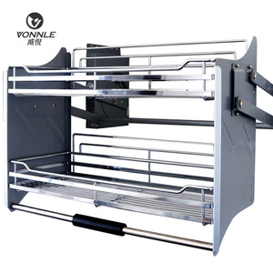 Popolare armadio in acciaio inossidabile elevatore a <span class=keywords><strong>scaffale</strong></span>, cestello Pull-down per ascensore da <span class=keywords><strong>cucina</strong></span> - Product Image 6