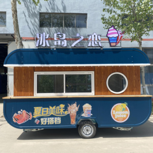Nuevo Diseño de Carrito de Comida para Hot Dogs, Camión de Comida, Contenedor Estándar Americano, Remolque de Comida con Mesa, Remolque de Comida Móvil Clásico - Product Image 5