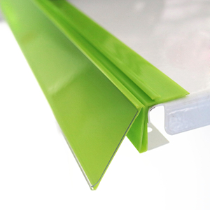 Supermarkt & magazijn levering transparante PVC <span class=keywords><strong>plastic</strong></span> prijskaartjesstrip, randstrip voor schapkaartjes - Product Image 1