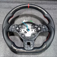 Volant en fibre de carbone pour Volkswagen VW Golf 6 MK6 GTI GTD R 2009-2013 Polo Tiguan Passat R-Line Volant de course en cuir