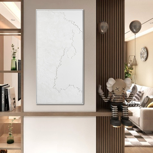 Décor d'hôtel abstrait carte <span class=keywords><strong>du</strong></span> <span class=keywords><strong>monde</strong></span> Texture oeuvre 3D peint à la main peinture toile grand mur Art - Product Image 6