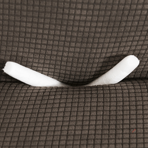 Bonne qualité marron daim spandex polyester imperméable doux canapé deux places extensible couvre - Product Image 5
