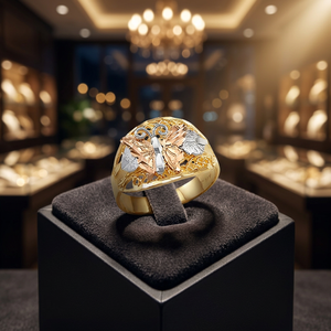 แหวนแต่งงานครบรอบวันครบรอบแต่งงาน ฟรีไซส์ ทองเหลืองคุณภาพสูง 18K ชุบสามสี ลายสัตว์ ขัดเงาสูง สำหรับผู้หญิง สวมใส่ได้ทุกวัน - Product Image 3