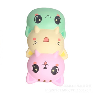Cute Cartoon Silicone Cat Stack <b>Squishy</b> Toy Soft Promotional Gift For Events - Product Image 3