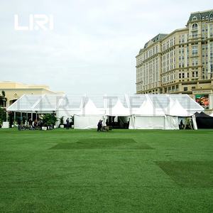 Tente d'événement de chapiteau transparent de banquet de mariage portable de 500 places avec climatisation - Product Image 5