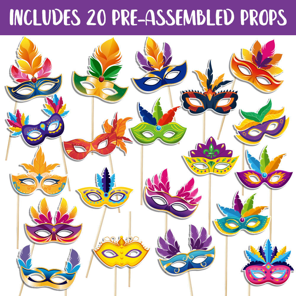 อุปกรณ์ประกอบฉากถ่ายภาพหน้ากากคาร์นิวัล
