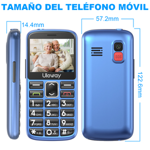 <span class=keywords><strong>Téléphone</strong></span> portable classique 4G LTE avec écran LCD 2,4 pouces, carte SIM unique, appareil photo, fonction SOS, compatible espagnol/allemand/français - Product Image 5