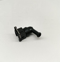 Inyector de combustible EV1 impermeable hembra de 2 pines, conector automático con bota de goma de 90 grados