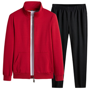 D0829me24 2023 Nieuwste Modellen Mode Sport Stand Kraag Sweatsuit Jogger Set Voor Heren Sehe Mode - Product Image 2