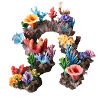 Adorno de Coral Simulado para Pecera, Decoración de Acuario de Resina PU, Accesorio para Paisaje de Arrecife de Coral