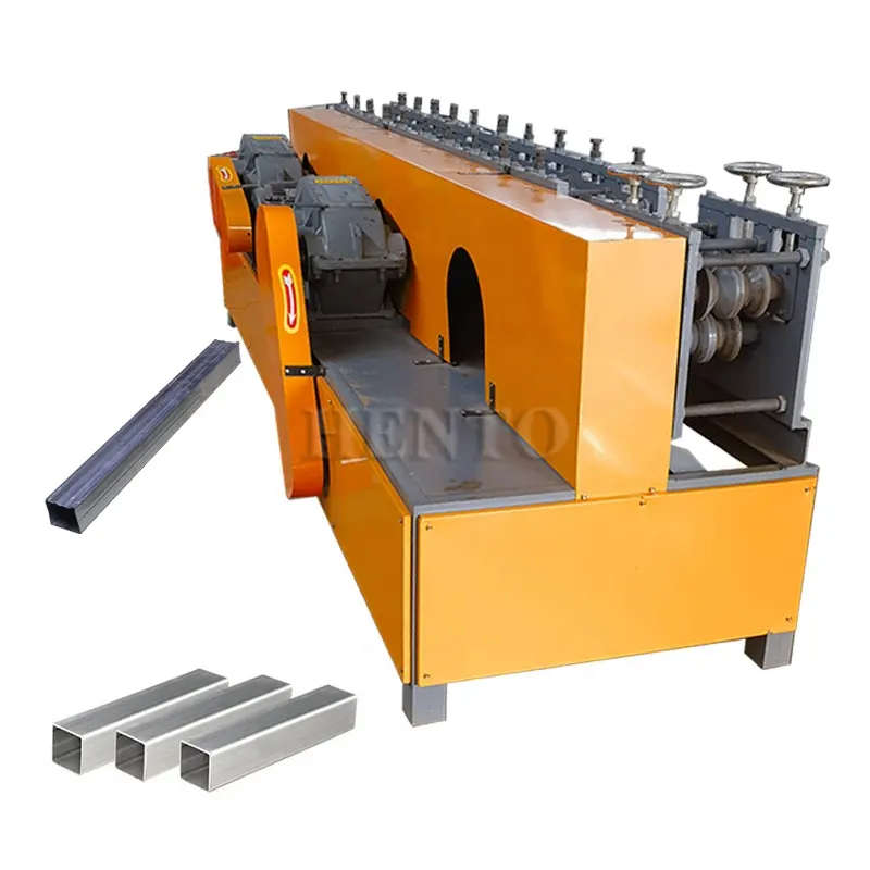 Mesin pembuat tabung persegi aluminium otomatis/mesin pembuat pipa pabrik tabung/mesin pembuat pipa persegi
