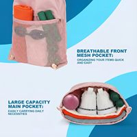 Sac à dos de sport léger et pliable avec cordon de serrage, idéal pour le yoga et la gym, pour femmes